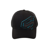Bioworld DC Superman Off Centered Reflective Stretch Fit Hat - Radar Toys