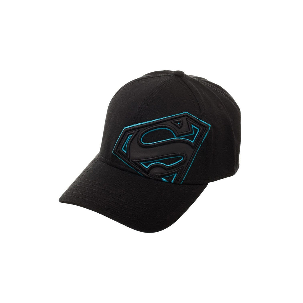Bioworld DC Superman Off Centered Reflective Stretch Fit Hat
