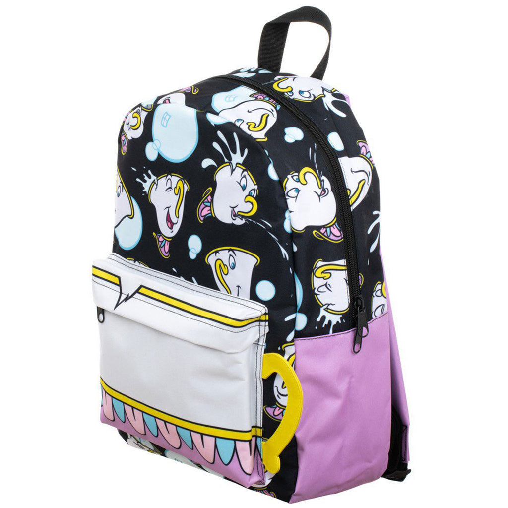 Bioworld Disney Beauty And The Beast Chip All Over Print Backpack