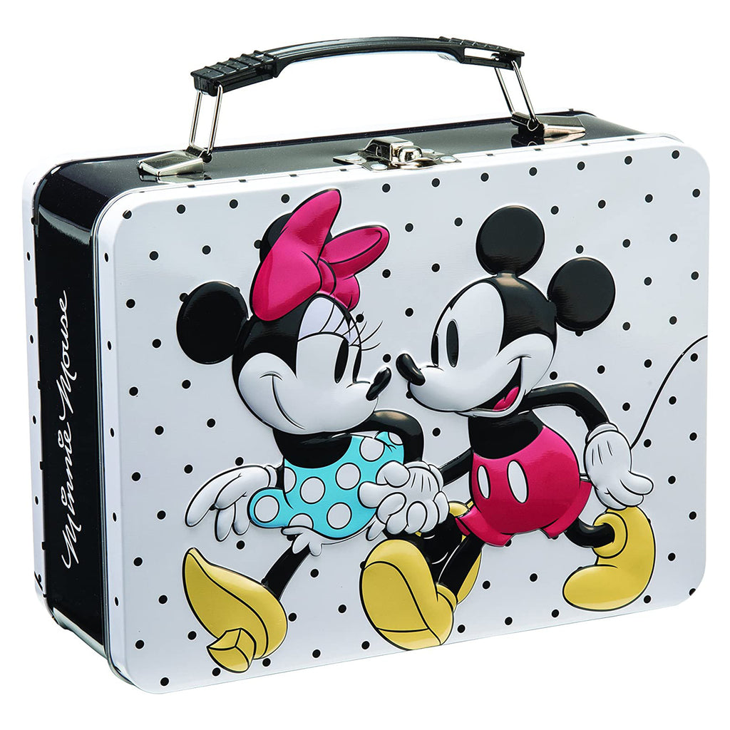 Bioworld Disney Mickey And Minnie Mouse Metal Lunch Tin Box
