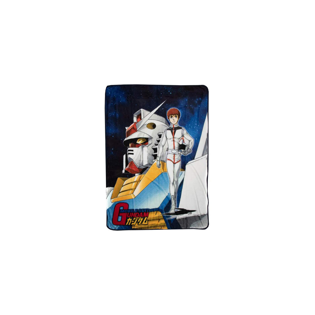 Bioworld Gundam Original Cover 45 X 60 Plush Throw Blanket