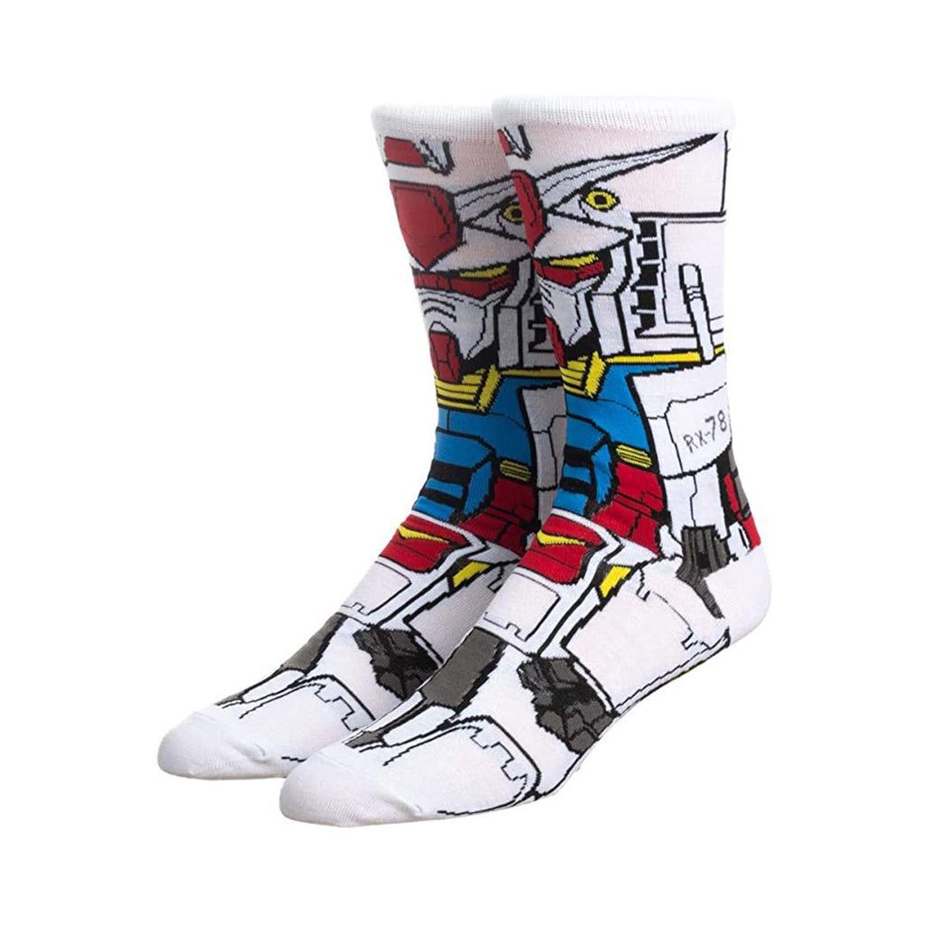 Bioworld Gundam RX-78 360 Character Men's Single Pair Crew Socks