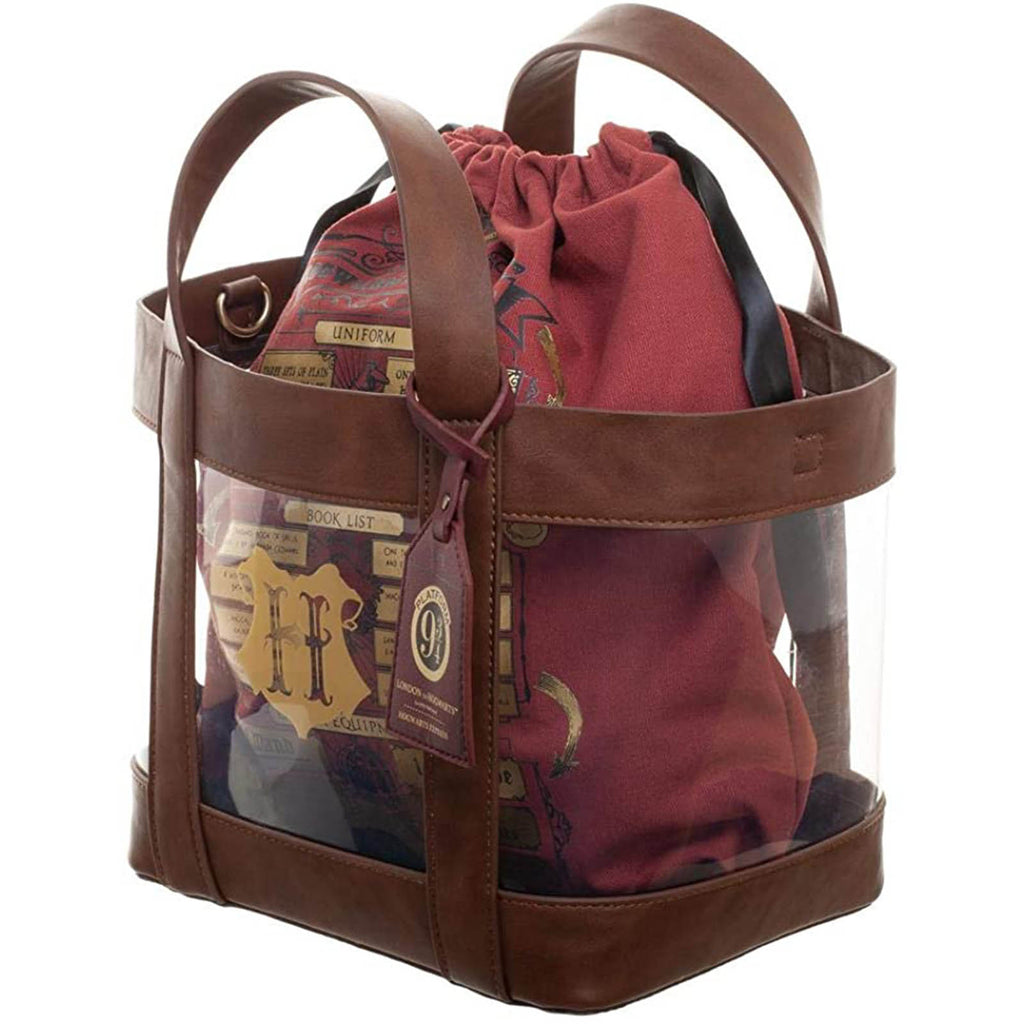 Bioworld Harry Potter Hogwarts Clear Tote Bag Purse