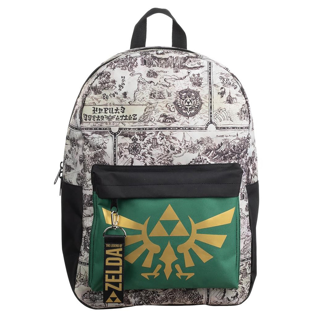 Bioworld Legend Of Zelda Map Triforce Backpack