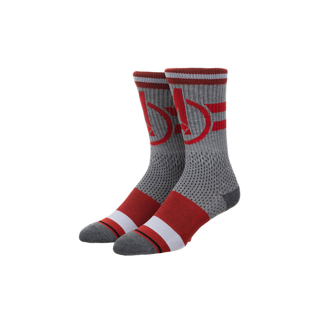Bioworld Marvel Avengers Mesh Single Pair Men's Crew Socks