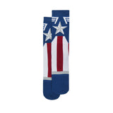 Bioworld Marvel Captain America Knit Suitup Single Pair Crew Socks - Radar Toys