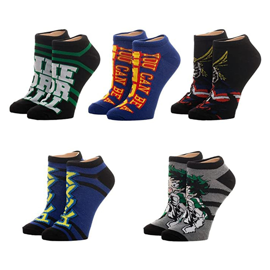 Bioworld My Hero Academia 5 Pair Ankle Socks - Radar Toys