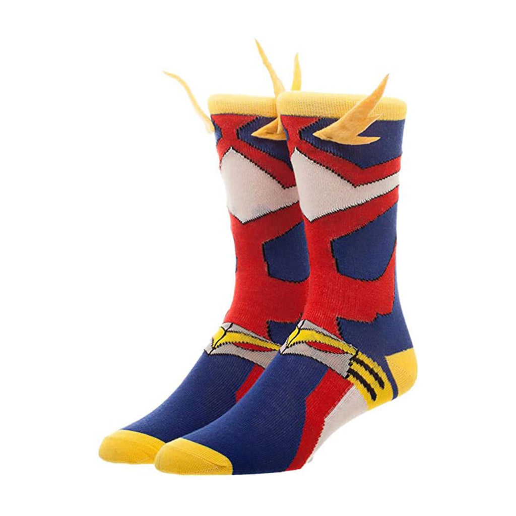 Bioworld My Hero Academia All Might Cosplay Men's Single Pair Crew Socks