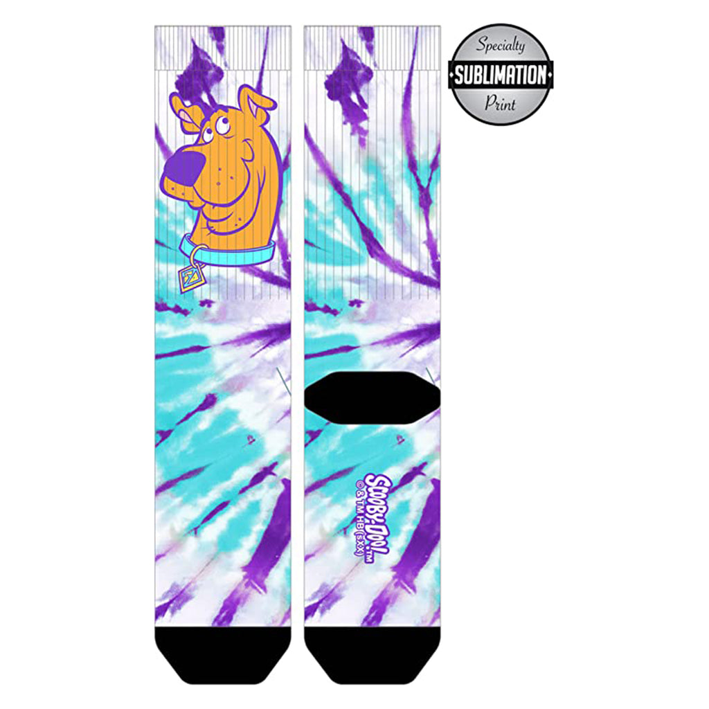 Bioworld Scooby-Doo Tie Dye Single Pair Crew Socks