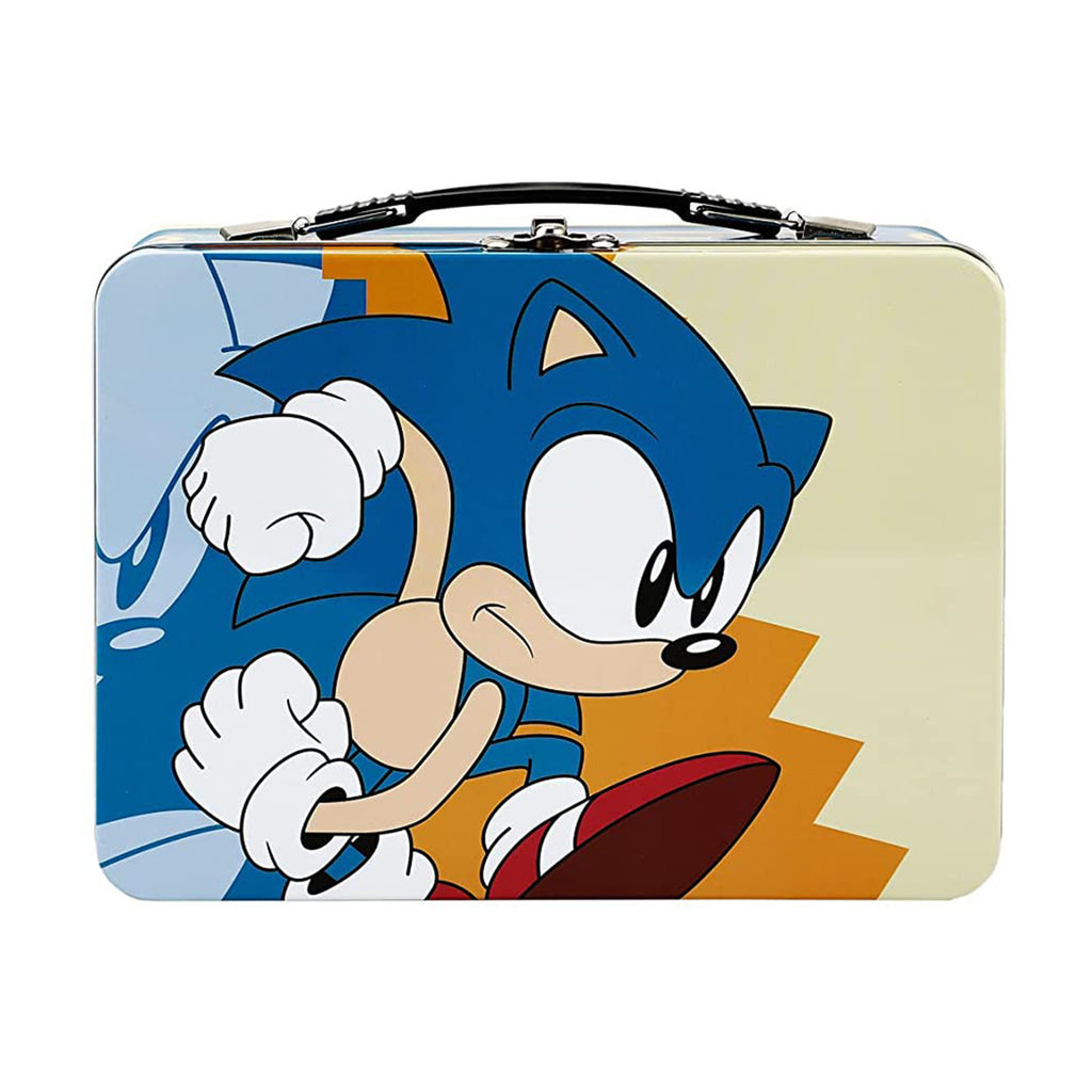 Bioworld Sonic The Hedgehog Sonic Running Large Tin Tote Lunch Box
