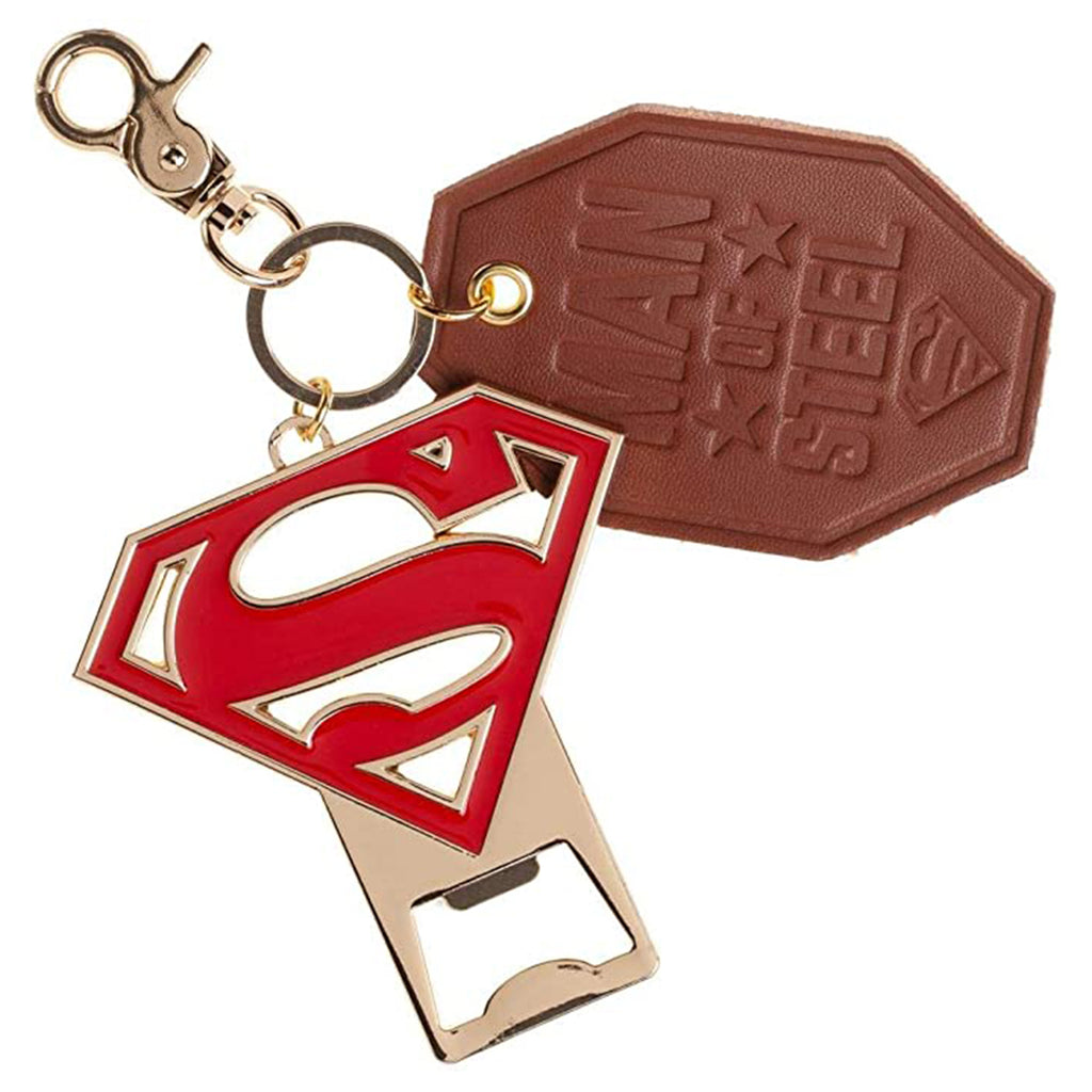 Bioworld Superman Logo Metal Bottle Opener Keychain