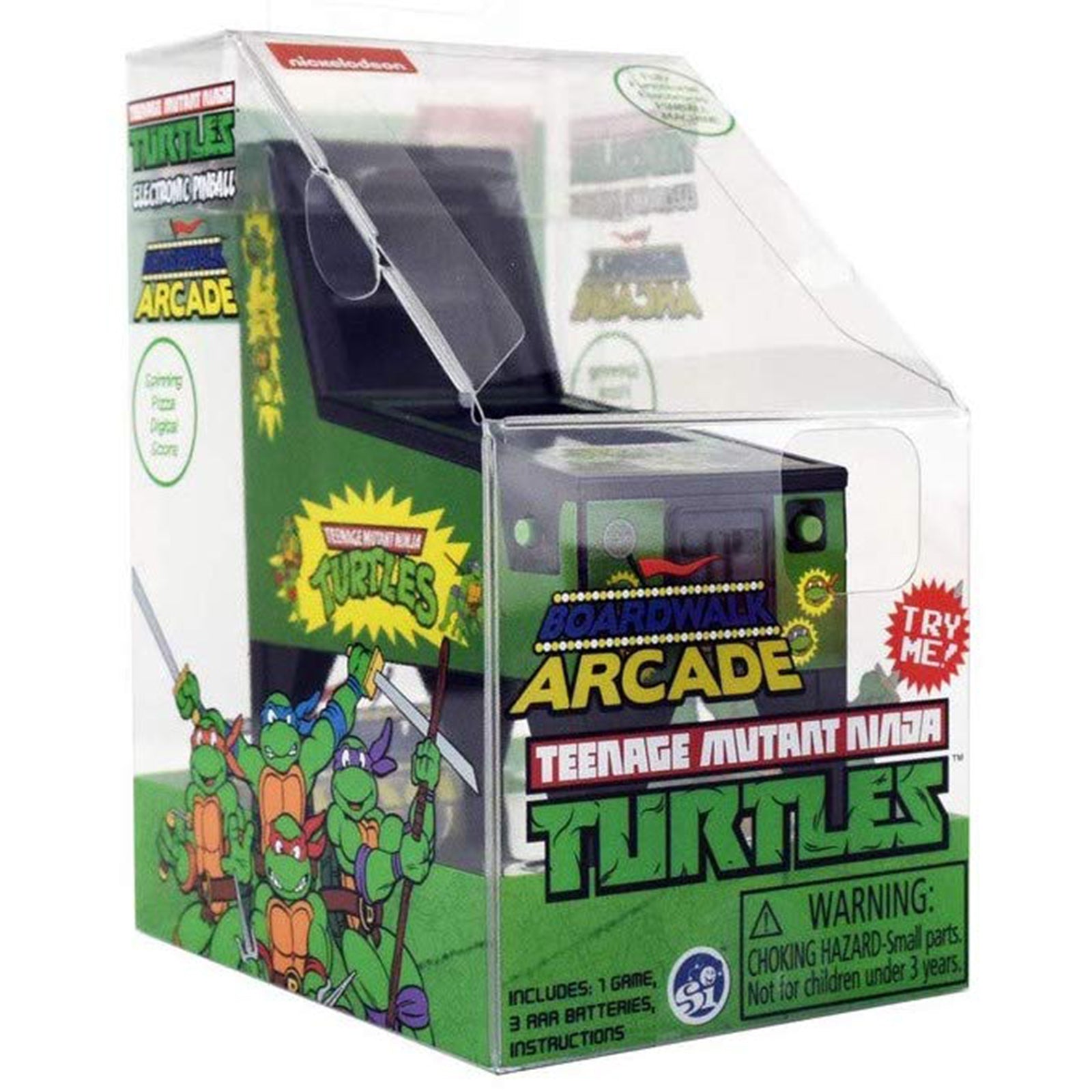 Boardwalk Arcade Teenage Mutant Ninja Turtles Mini Pinball | Radar Toys
