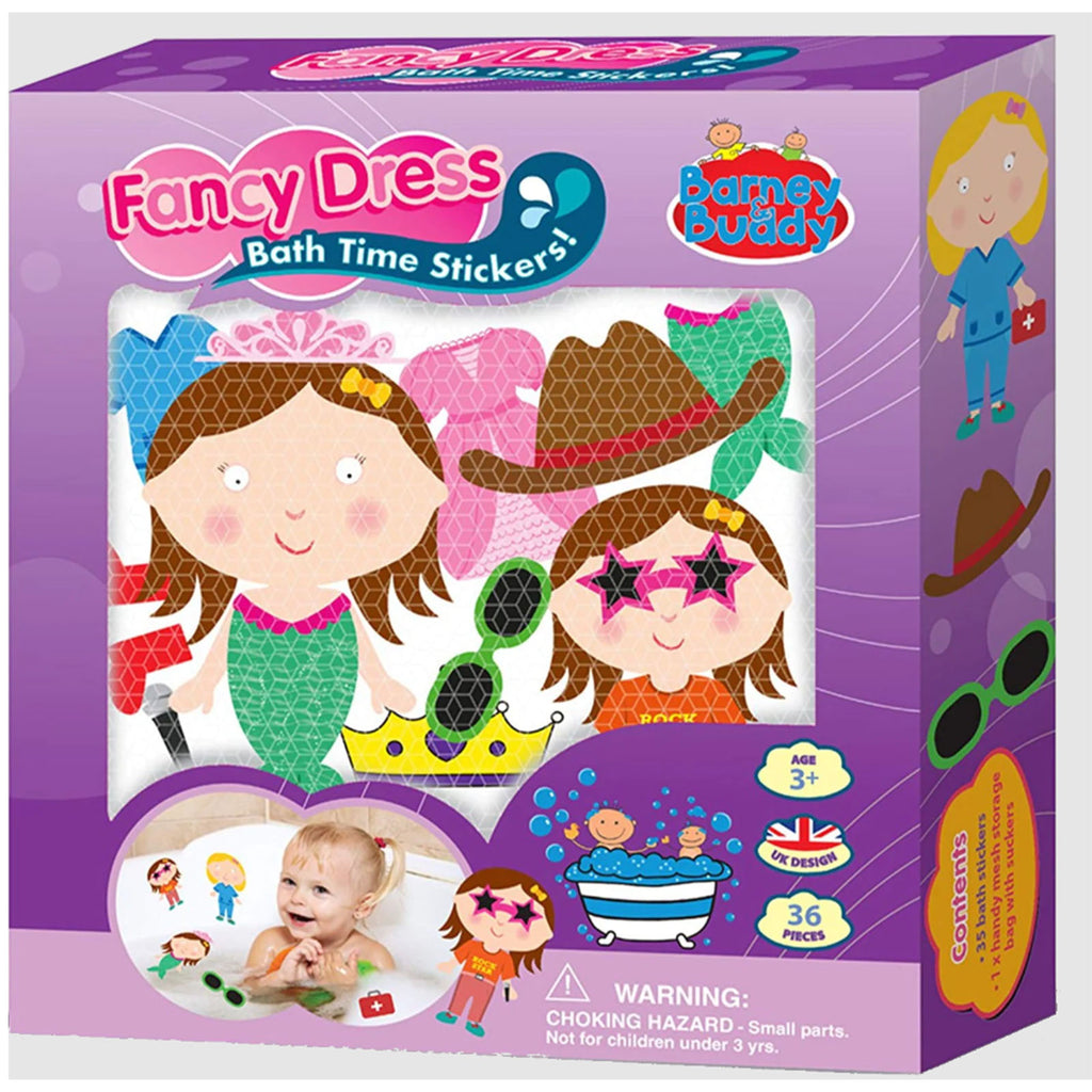 Buddy And Barney Fancy Dress Bath Time Stickers Set - Radar Toys