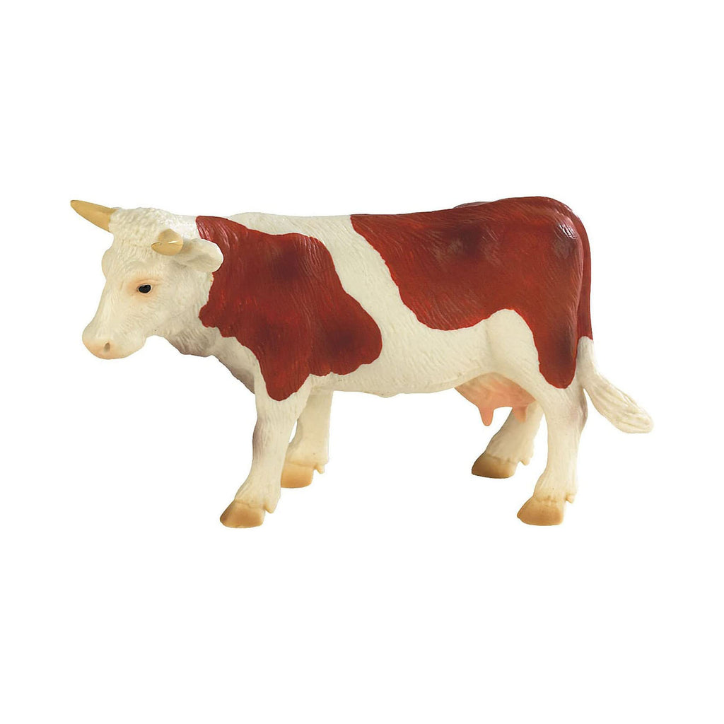 Bullyland Cow Brown White Animal Figure 62610 - Radar Toys