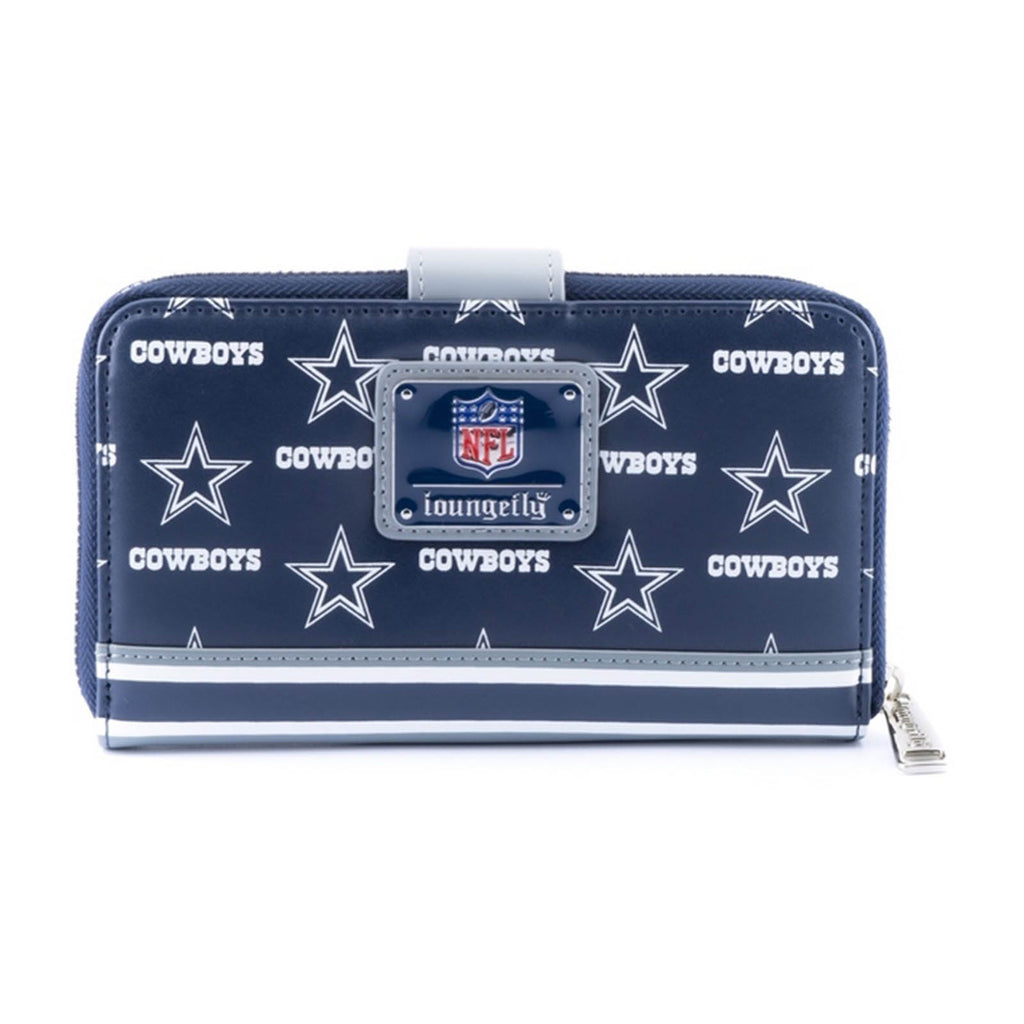 Loungefly NFL Dallas Cowboys Logo All Over Print Bifold Wallet