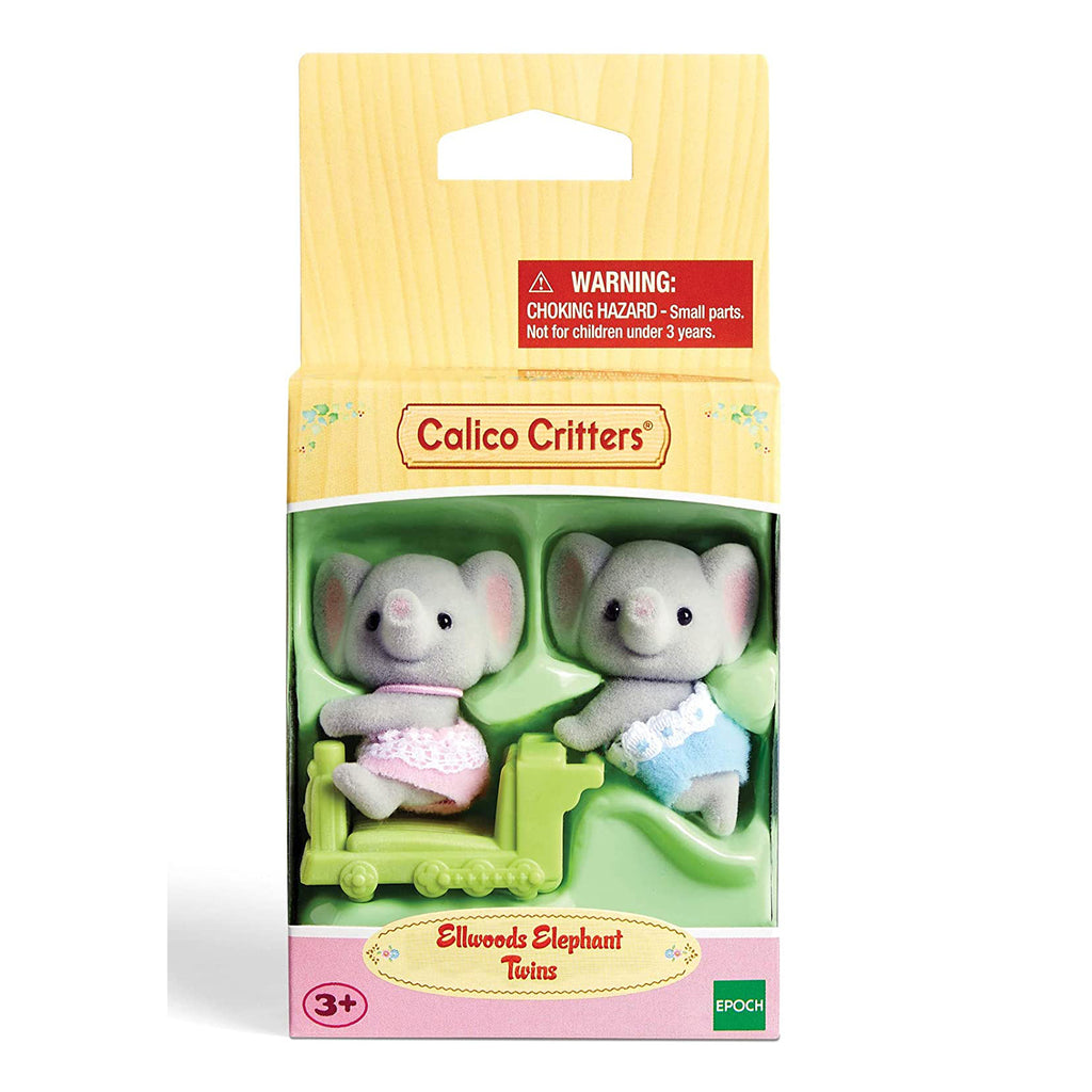 Calico Critters Ellwoods Elephant Twins Figure Set