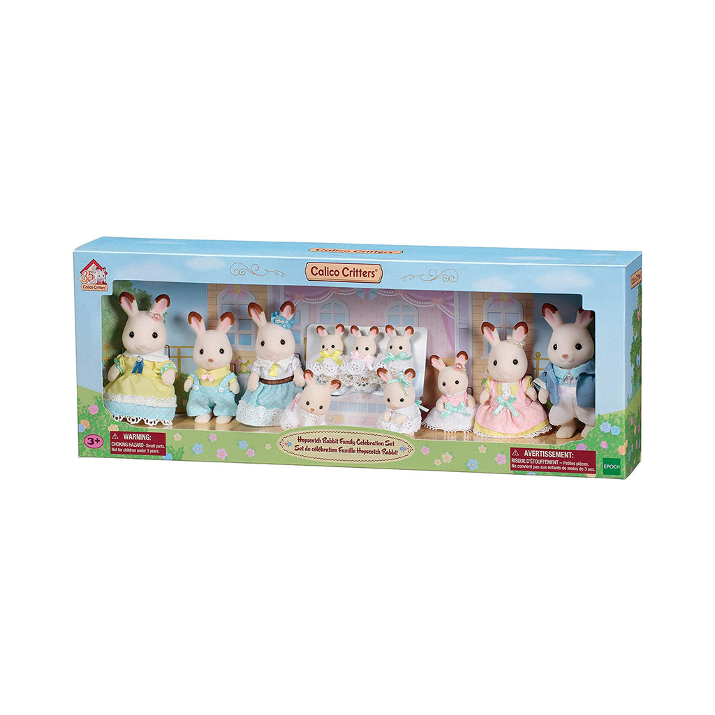 Calico Critters Hopscotch Rabbit Family Celebration Set