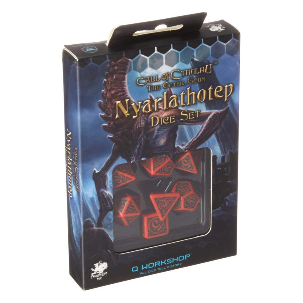Q-Workshop Call Of Cthulhu Nyarlathotep 7 Piece Dice Set