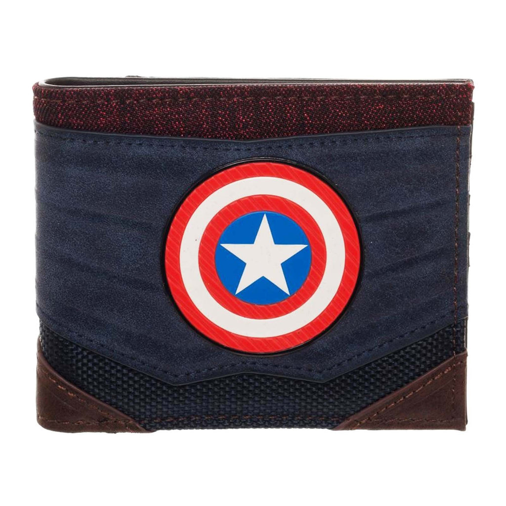 Captain America Chrome Weld Patch Bi-Fold Wallet
