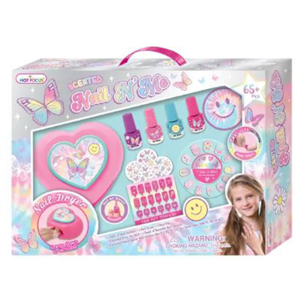Hot Focus Tie Dye Butterfly Nail N' Me Set