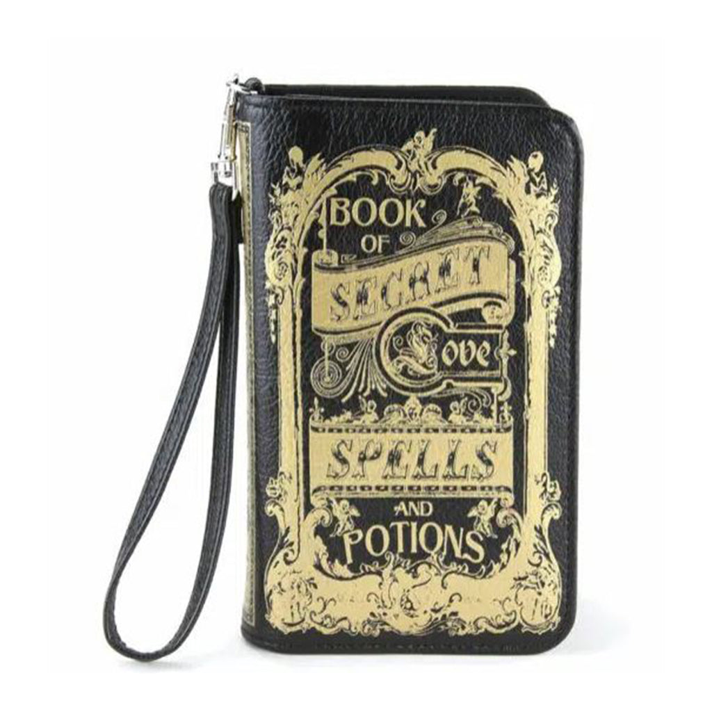 Book Of Secrets Black Wallet