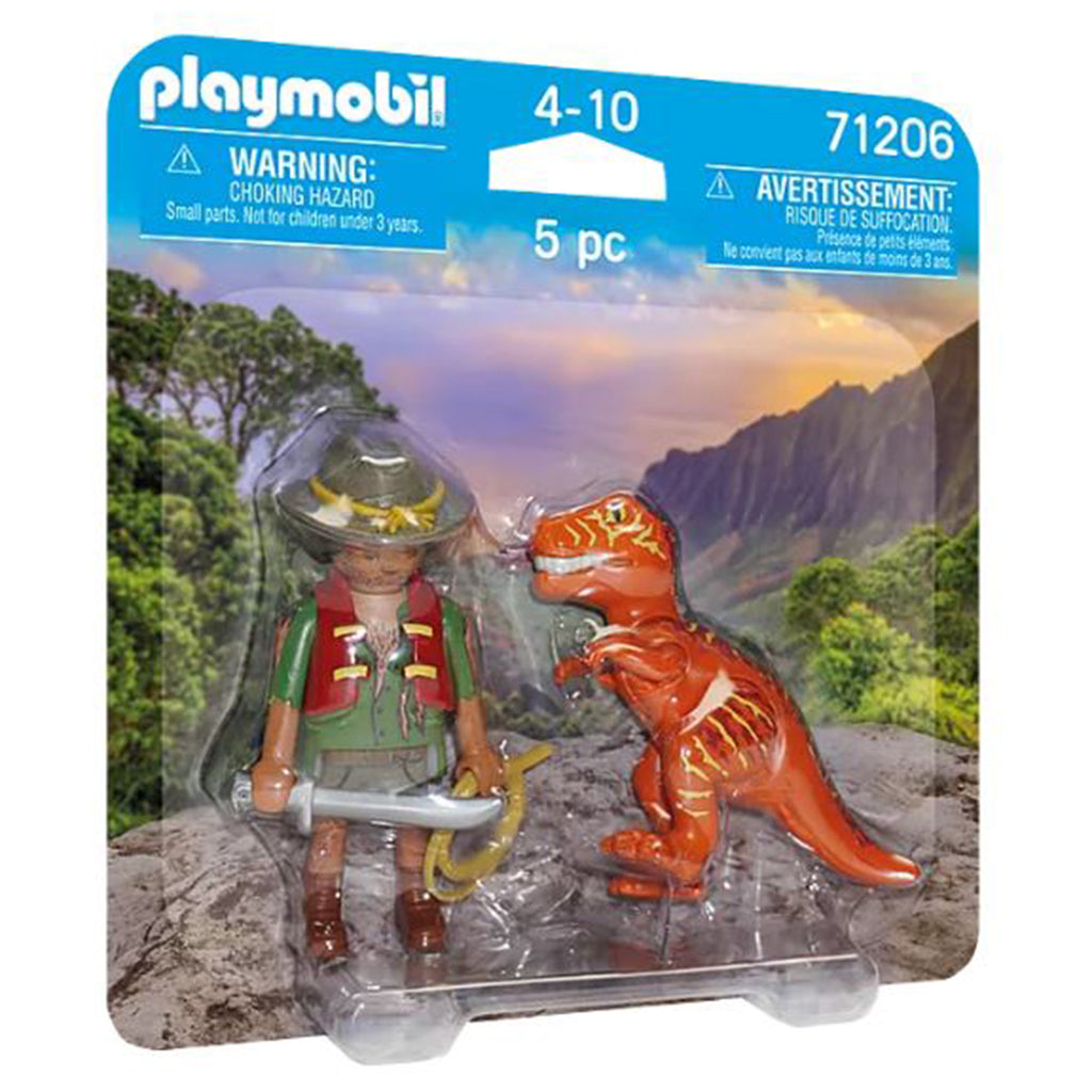 Playmobil Adventurer With T-Rex Building Set 71206 - Radar Toys