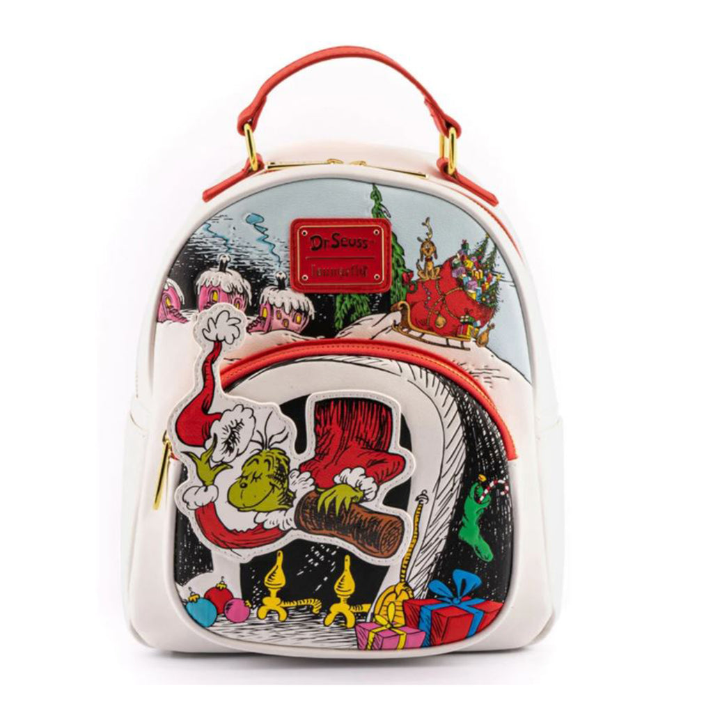 Loungefly Dr Seuss The Grinch Chimney Thief Mini Backpack