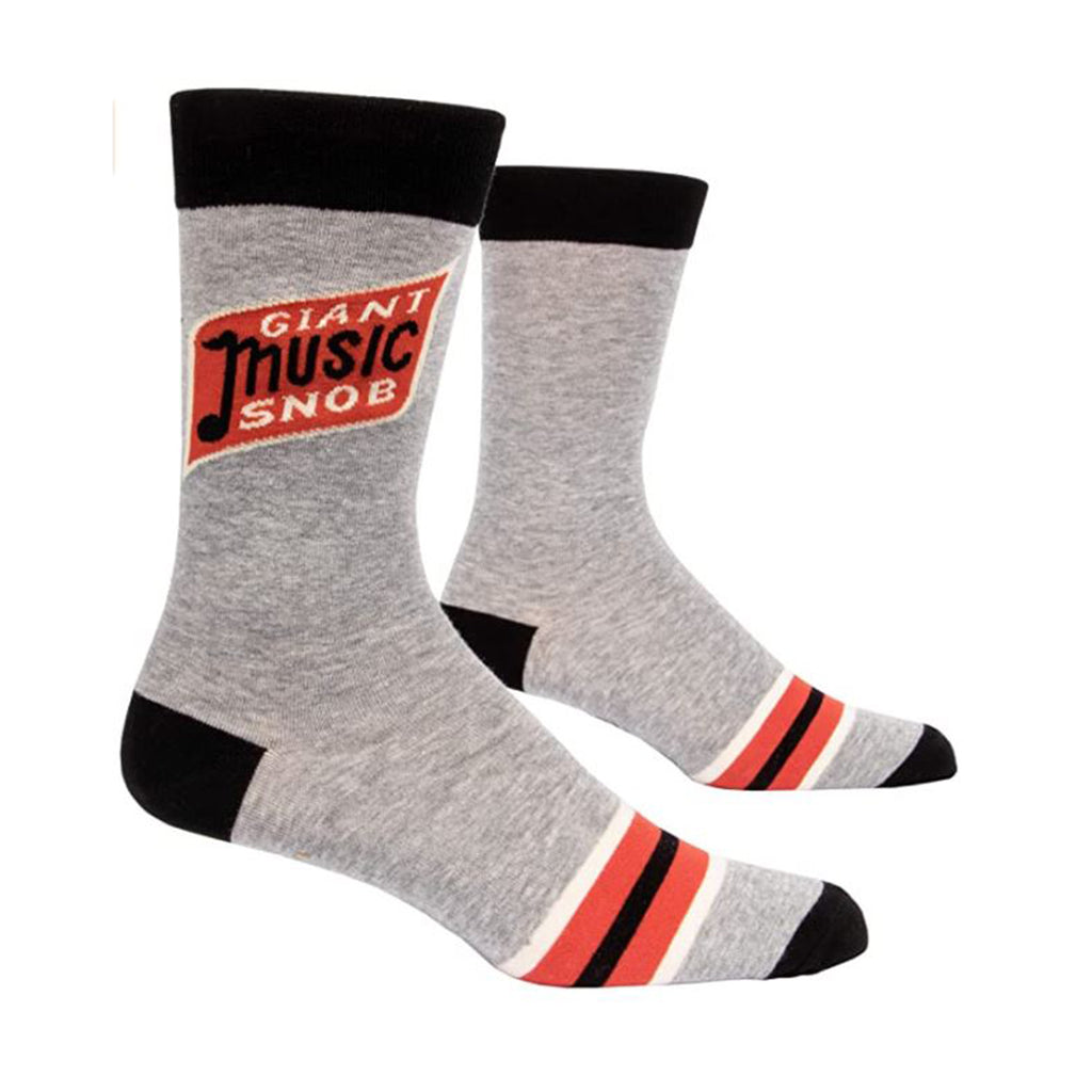 Blue Q Giant Music Snob Single Pair Crew Socks - Radar Toys