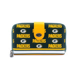 Loungefly NFL Greenbay Packers Logo All Over Print Bifold Wallet - Radar Toys