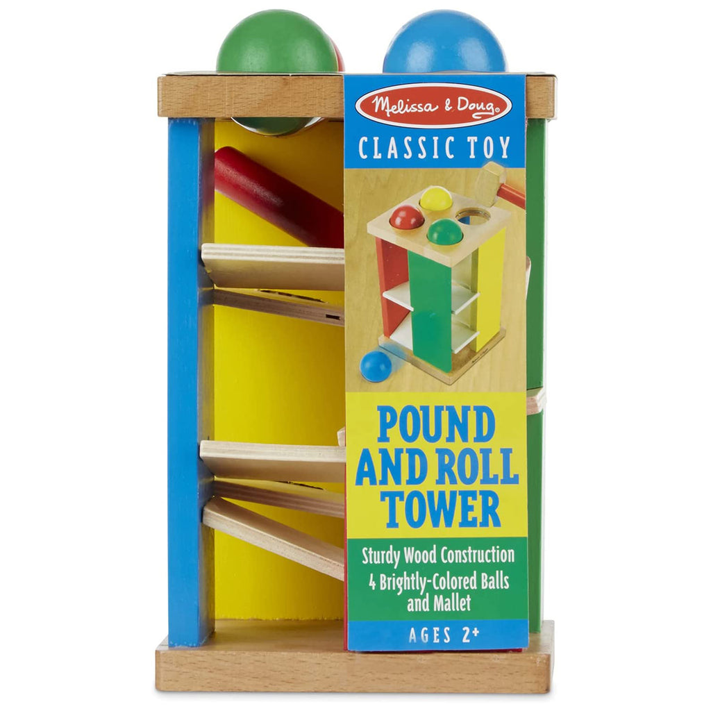 Melissa And Doug Pound And Roll Wooden Tower Set - Radar Toys