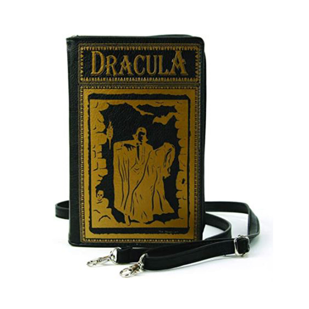 Dracula Book Black Crossbody Bag Purse