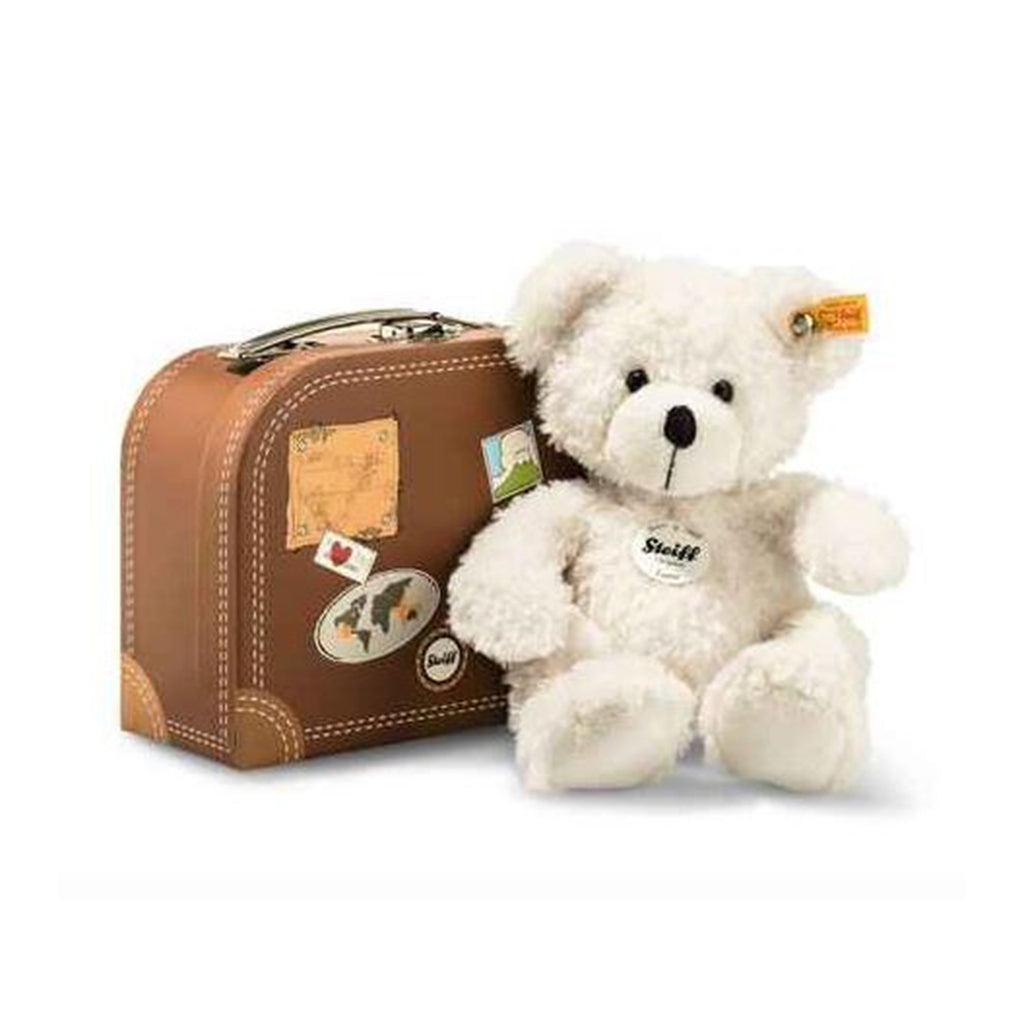 Steiff Lotte Teddy Bear In Brown Suitcase Figure