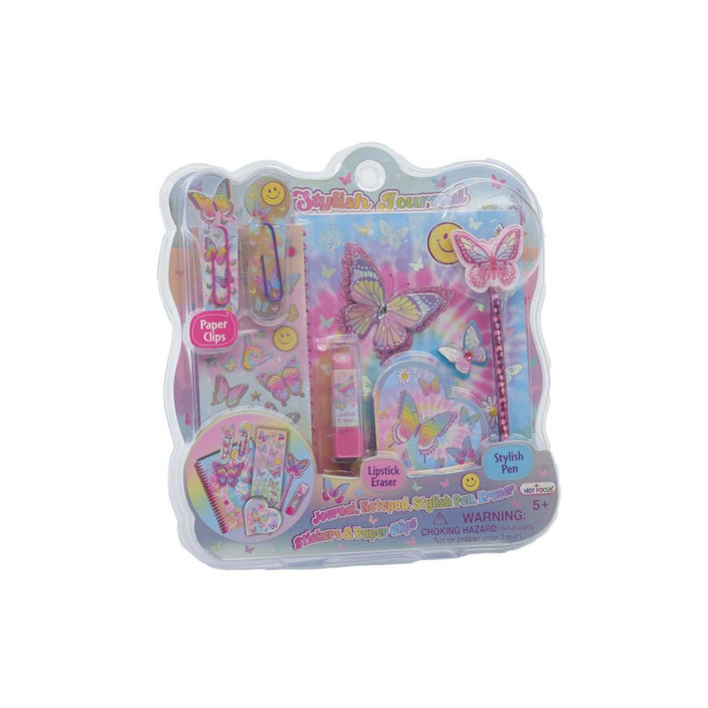 Hot Focus Stylish Journal Tie Dye Butterfly Set