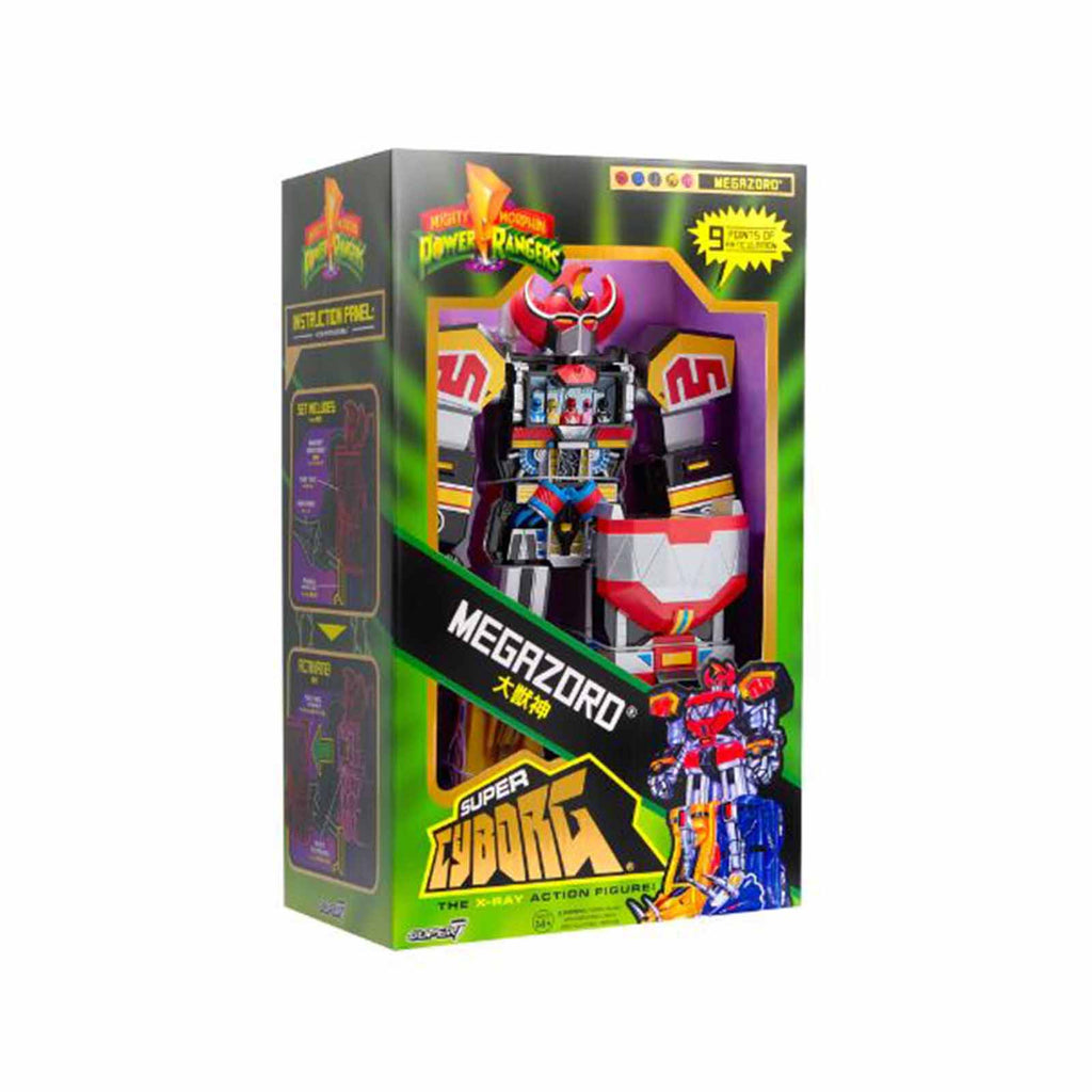 Super7 Mighty Morphin Power Rangers Super Cyborg Megazord Reaction Figure