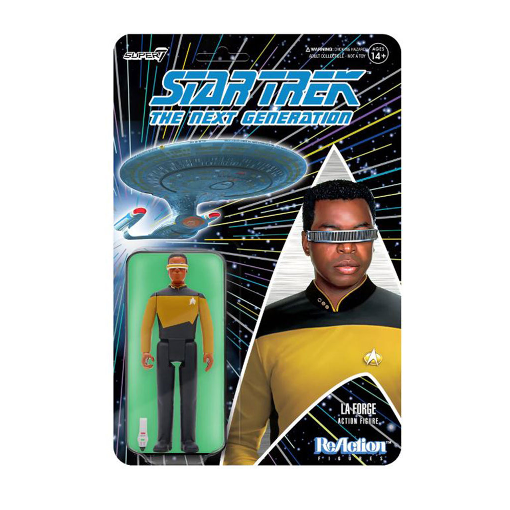 Super7 Star Trek Next Generation Wave 2 Commander La Forge ReAction Figure