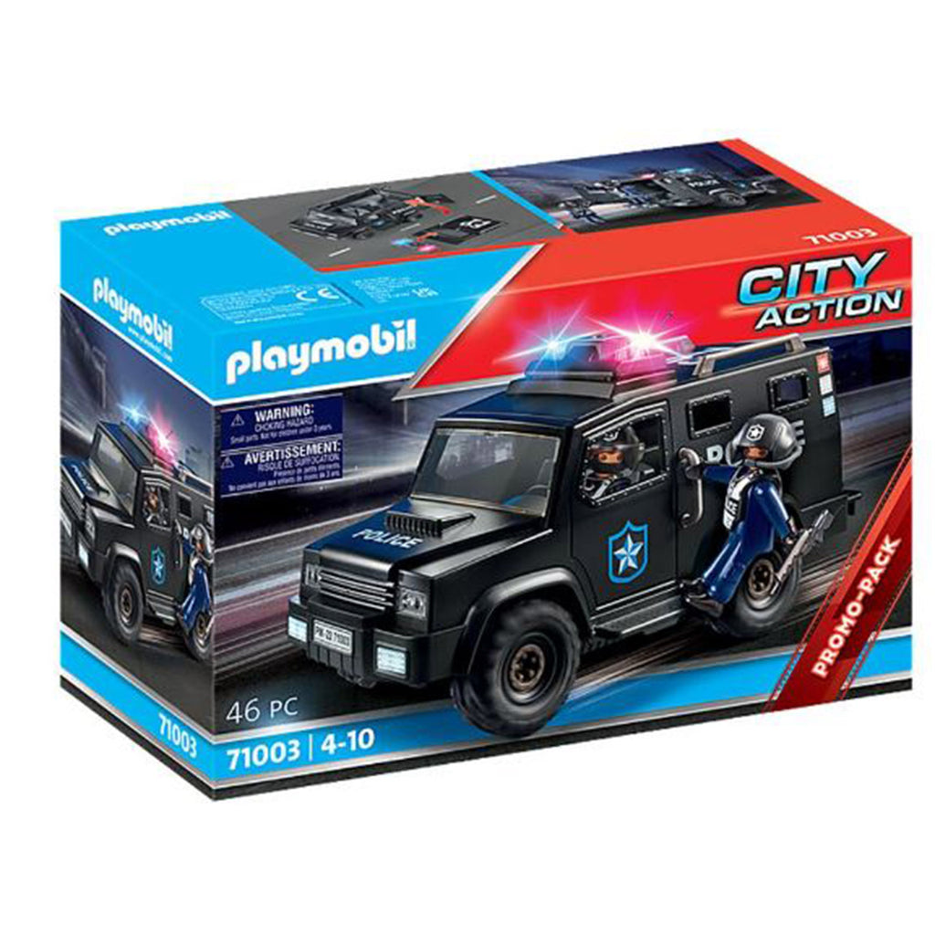 Playmobil City Action Tactical Unit Vehicle Building Set 71003