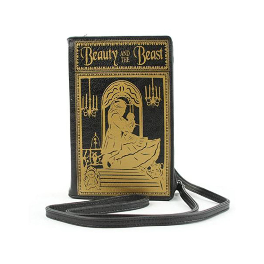 Beauty And The Beast Black Clutch Crossbody Bag Purse