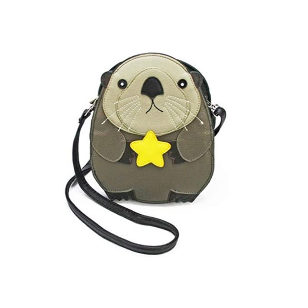 Sleepyville Critters Baby Beaver Holding A Star Shoulder Crossbody Bag Purse