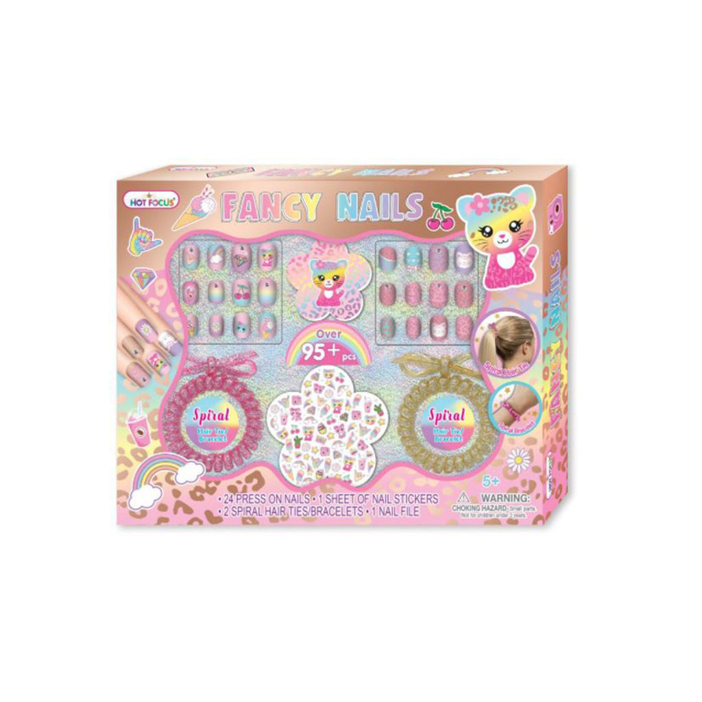Hot Focus Fancy Nails Leopard Set - Radar Toys