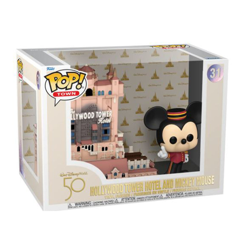 Funko Disney 50th Anniversary POP Town Tower Of Terror With Mickey Set