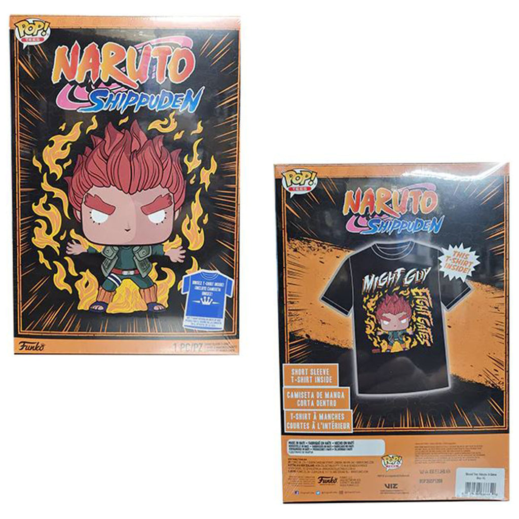 Funko Naruto Shippuden POP Boxed Tees 8 Gates Guy Tee Shirt - Radar Toys
