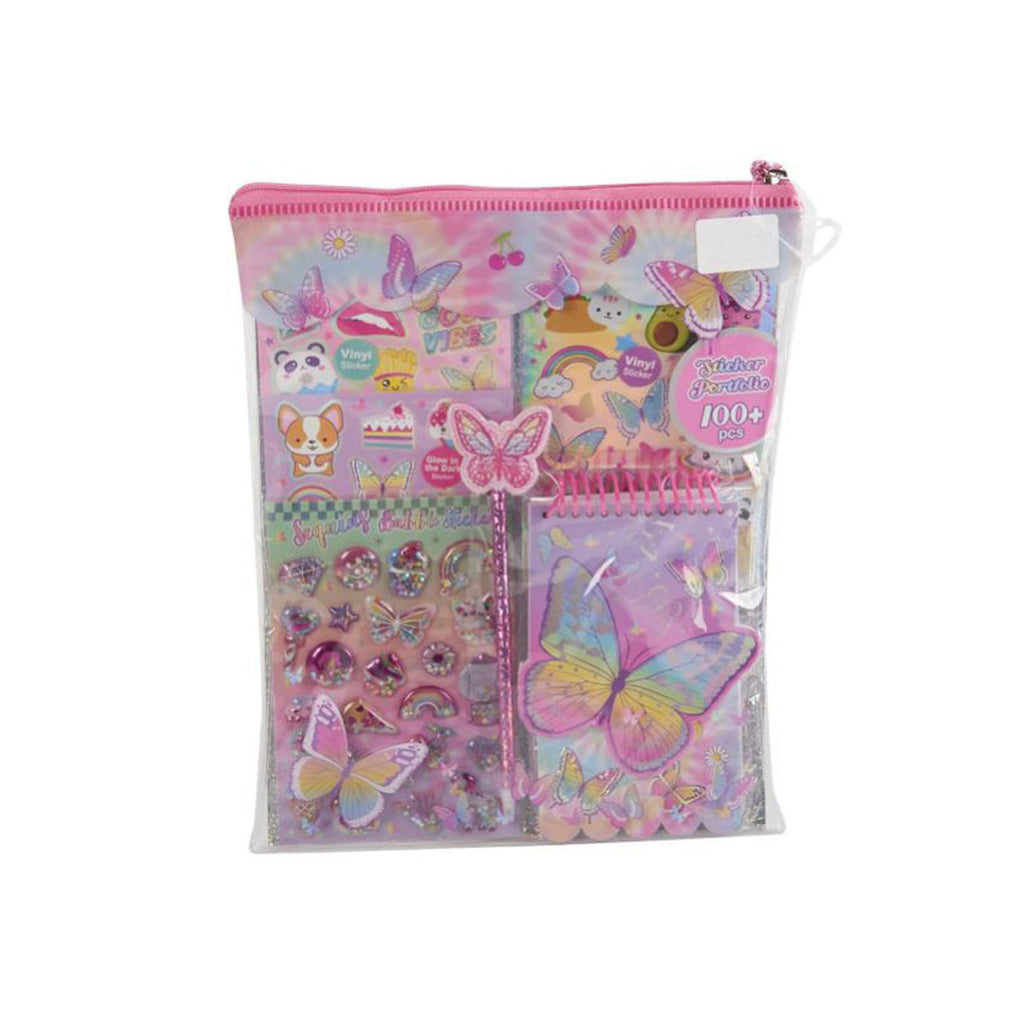 Hot Focus Sticker Portfolio Tie Dye Butterfly Set