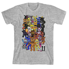 Bioworld Five Nights At Freddy's Simplified Characters T-Shirt - Radar Toys