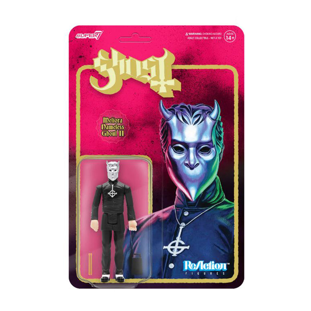 Super7 Ghost Wave 2 Nameless Ghoul Meliora Cowbell And Drumsticks ReAction Figure