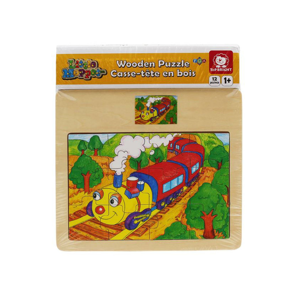 Family Games America Wooden Train Jigsaw