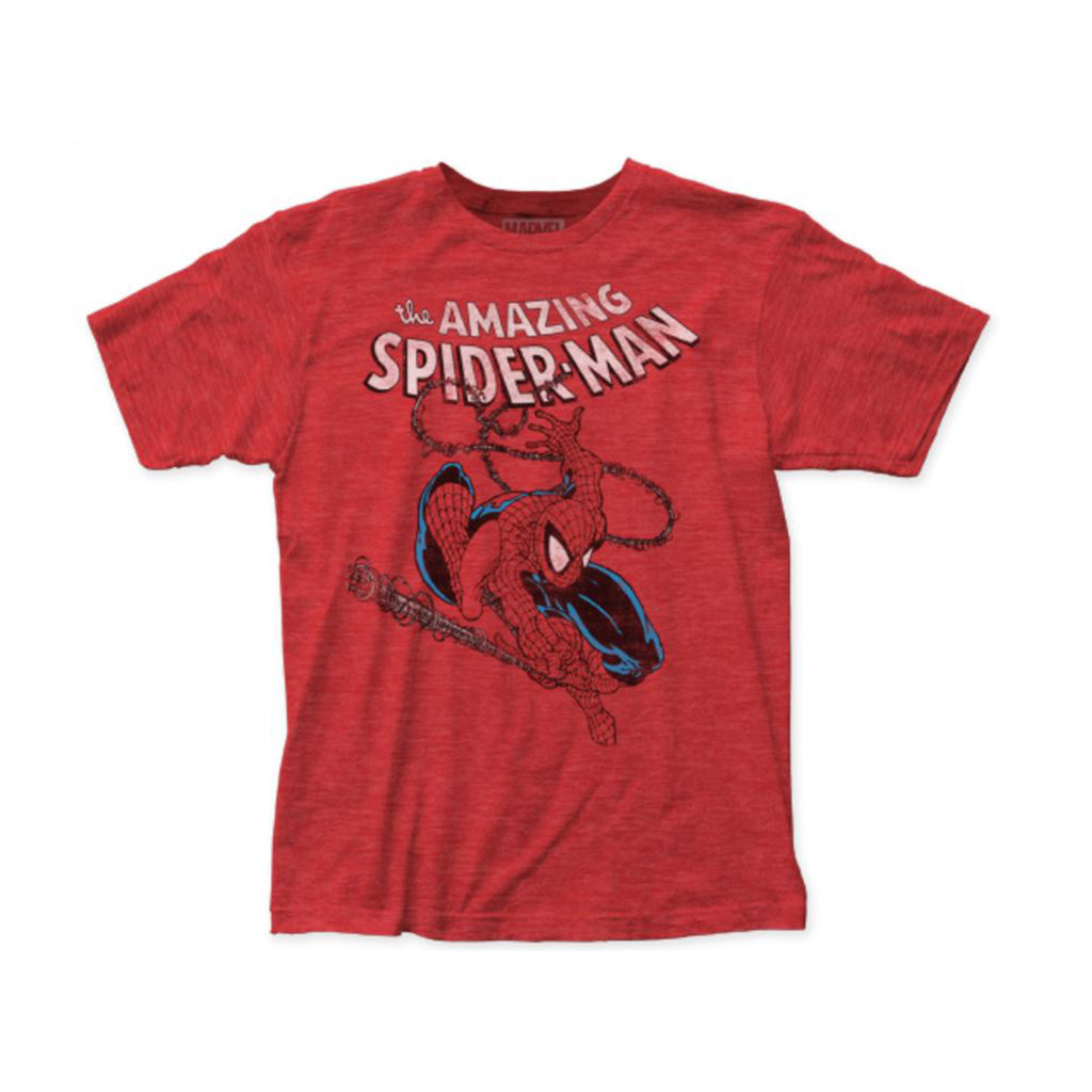 Impact Merchandising Marvel Spider-Man Spidey Swinging Red T-Shirt