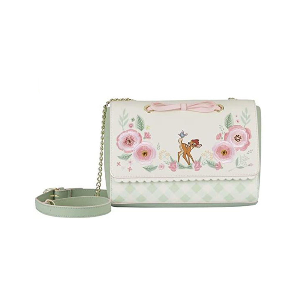 Loungefly Disney Bambi Spring Time Gingham Crossbody Bag Purse