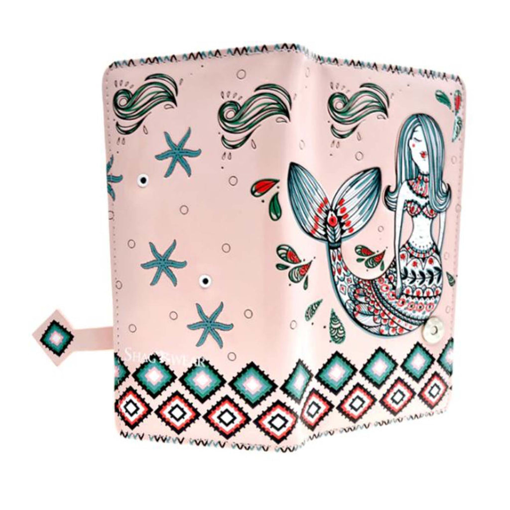 Shagwear Mermaid Garden Large Pink Zipper Wallet - Radar Toys