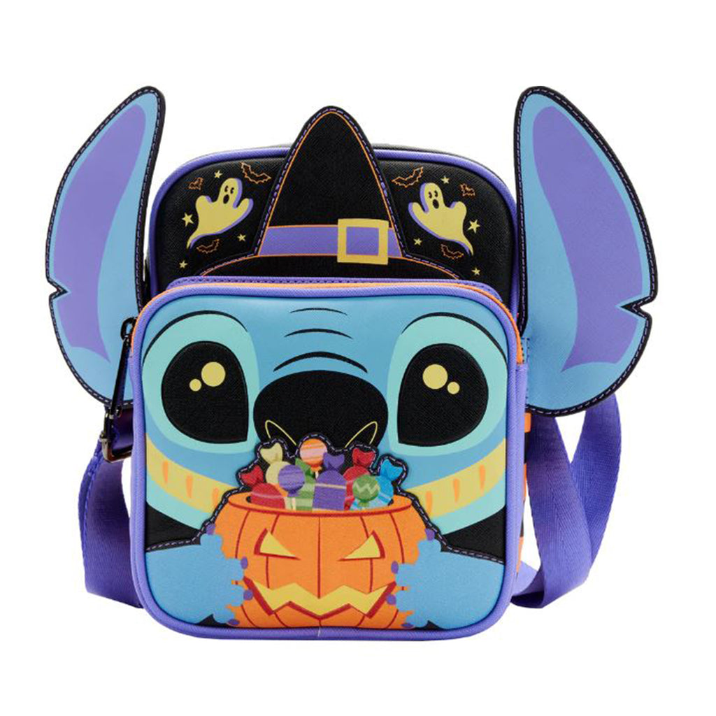 Loungefly Disney Lilo And Stitch Halloween Candy Cosplay Passport Bag
