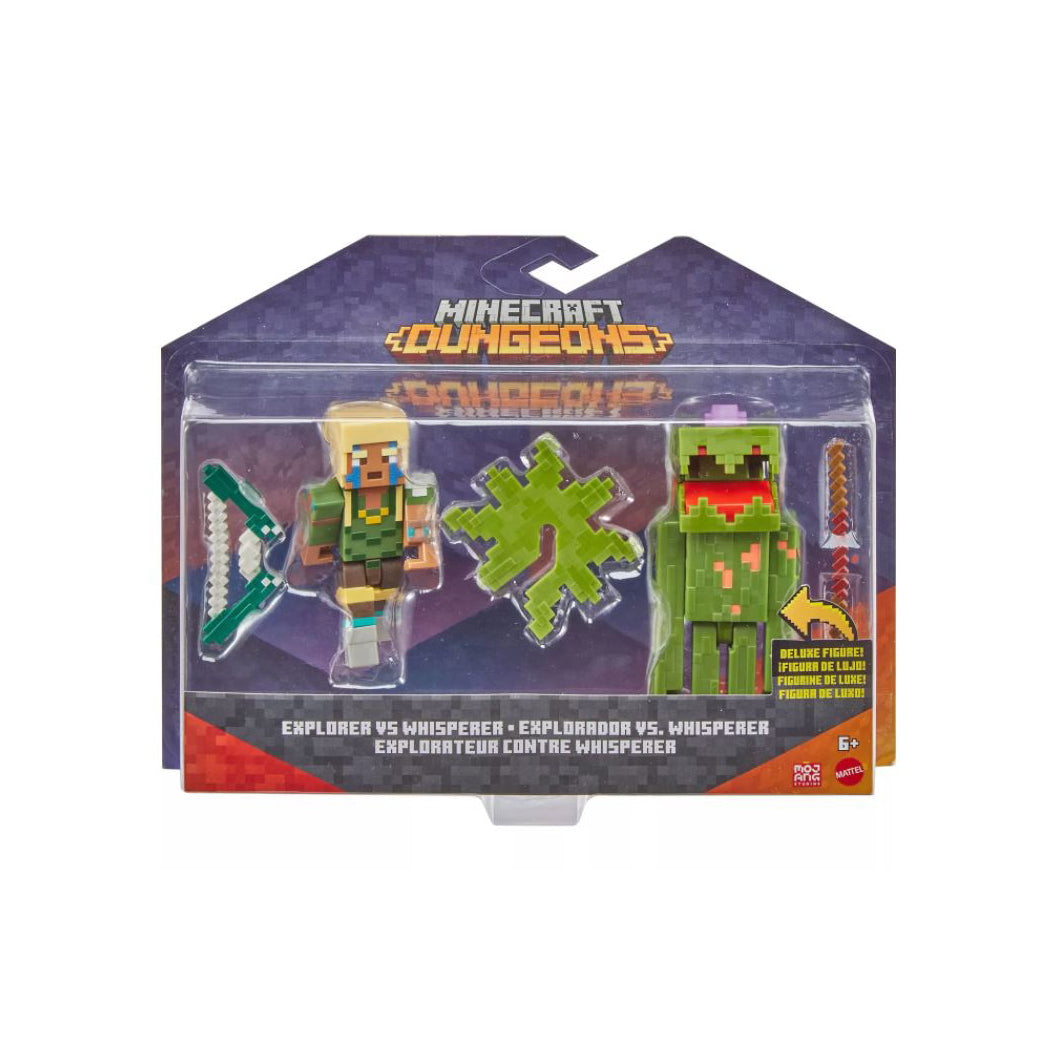 Minecraft Explorer Collection Minecraft Explorer Vs Whisperer Figure Set – Radar Toys